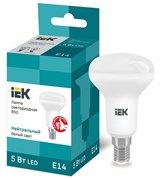 IEK Лампа светодиодная ECO R50 рефлектор 5Вт 230В 4000К E14 LLE-R50-5-230-40-E14