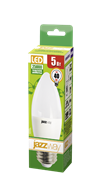 Jazzway Лампа светодиодная (LED) "свеча" 5W E27 4000K мат 400Lm .2855329A