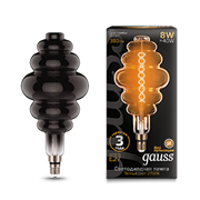 Gauss Лампа Filament Honeycomb 8W 380lm 2700К Е27 gray flexible LED 159802008