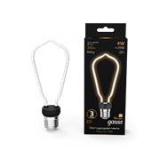 Gauss Лампа Filament Artline ST64 4W 330lm 2700К Е27 milky LED 1005802104