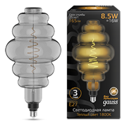 Gauss Лампа Filament Honeycomb 8.5W 165lm 1800К Е27 gray LED 161802005