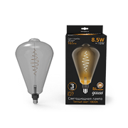 Gauss Лампа Filament ST164 8.5W 165lm 1800К Е27 gray flexible LED 157802005
