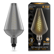 Gauss Лампа Filament Vase 8.5W 165lm 1800К Е27 gray flexible LED 180802005
