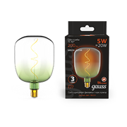 Gauss Лампа Filament V140 5W 200lm 1800К Е27 green-clear flexible LED 1009802105