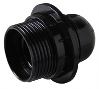 EKF PROxima Патрон карболитовый с кольцом Е27 черн. LHC-E27-r-s