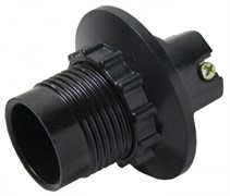 EKF PROxima Патрон карболитовый с кольцом Е14 черный без наклейки LHC-E14-r