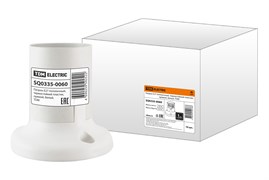 TDM Патрон Е27 потолочный, термостойкий пластик, прямой, белый SQ0335-0060