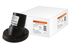 TDM Патрон карболитовый настенный, Е27, черный. Наклонный SQ0335-0005