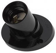 ЭРА ACS PTR/UGL-E27-BAK-BL-BOX50 Черный Патрон Е27 настенный бакелит Б0044082