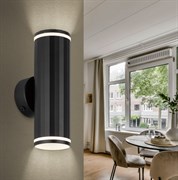 ЭРА Декоративная подсветка ЭРА WL45 BK MR16 GU10 12Вт черный IP20 для интерьера, стен Б0058494