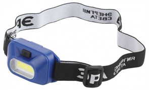 ЭРА GB-707  Фонарь налобный светодиодный ЭРА батареечный, 3 режима, 5 Вт, COB, 3хААА, Атлант Б0052749