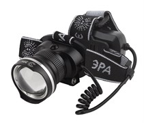 ЭРА GA-806 Фонарь налобный аккумуляторный, рег фокус, [5 Вт CREE, алюминий, литий 2,5Ач, USB] Б0039626