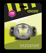 ФАZA Фонарь налобный H5-L2W-gy налобн. 2Вт COB, 3xAAA, сер. .5044821
