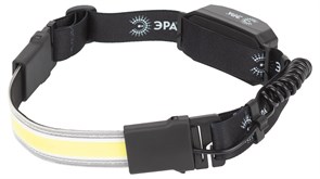 ЭРА Фонарь налобный светодиодный GA-807 Кибер" аккумуляторный 10 Вт COB, 3 режима, miscro USB" Б0054033