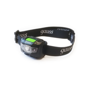 Gauss Фонарь налобный модель GFL405 3W 130lm Li-ion 600mAh LED 1/12/72 GF405