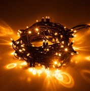 ЭРА Гирлянда ERAPS-NZ2 светодиодная новогодняя нить уличная 10 м желтая 100 LED Б0060544