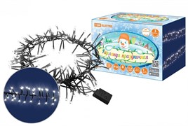 TDM Гирлянда светодиодная "Мишура" 3 м, 320LED, белый, 8 режимов, 250 В, IP20, SQ0361-0091