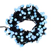 NEON-NIGHT Гирлянда "Мультишарики" Ø17,5мм, 20 м, черный ПВХ, 200 диодов, цвет синий 303-503
