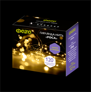 ФАZA Гирлянда DC-G03-120Y, 120 желт. microLED, 12.1 м., 8 реж., 3xAA .5047792