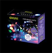 ФАZA Гирлянда DC-G03-120M, 120 мульт. microLED, 12.1 м., 8 реж., 3xAA .5047815