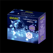 ФАZA Гирлянда DC-G03-120W, 120 бел. microLED, 12.1 м., 8 реж., 3xAA .5047839