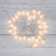 NEON-NIGHT Гирлянда светодиодная «Шишки» 5 м, 30 LED, прозрачный ПВХ с контроллером, цвет свечения теплый белый 303-069