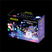 ФАZA Гирлянда DC-G03-50M, 50 мульт. microLED, 5.1 м., 8 реж., 3xAA .5047877
