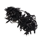 NEON-NIGHT Гирлянда Нить 10м, постоянное свечение, черный ПВХ, 230В, цвет: Белый 305-175