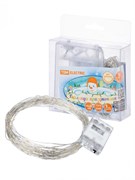 TDM Гирлянда светодиодная "Роса100" 100LED, 10м, 3000К, 3хАА, SQ0361-0053