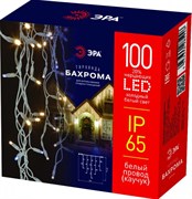 ЭРА ERAPS-BK1 Гирлянда 100LED Бахрома 2м*0,7м, холодный свет, бел. мерц, бел. каучук, 220В, IP65 Б0051890