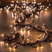 NEON-NIGHT Гирлянда «Кластер LED» 3 м, темно-зеленый ПВХ IP20, 288 диодов, цвет теплый белый 303-626