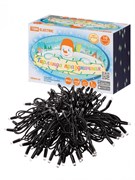 TDM Гирлянда светодиодная СГУ100БТ10, 10м, 3000К, каучук чер., посл. подкл, IP65, 250 В, SQ0361-0042