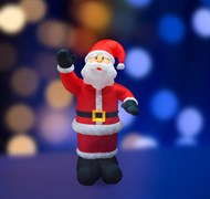 NEON-NIGHT 3D фигура надувная "Дед Мороз приветствует", размер 180 см, внутренняя подсветка 5 LED, компрессор с адаптером 12В, IP 65 511-114