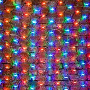 NEON-NIGHT Гирлянда "Сеть" 2x3м, черный КАУЧУК, 432 LED Мультиколор 217-129