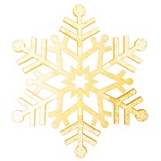 NEON-NIGHT Елочная фигура "Снежинка резная", 81 см, цвет золотой 502-381