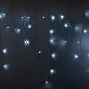 NEON-NIGHT Гирлянда Айсикл (бахрома) светодиодный, 5,6 х 0,9 м, с эффектом мерцания, БЕЛЫЙ провод "КАУЧУК", 230 В, диоды БЕЛЫЕ, 240 LED 255-265