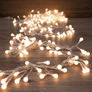 NEON-NIGHT Гирлянда "Мишура LED" 3 м прозрачный ПВХ, 288 диодов, цвет ТЕПЛЫЙ БЕЛЫЙ 303-606