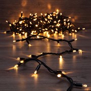 NEON-NIGHT Гирлянда модульная «Дюраплей LED» 10 м, 200 LED, черный каучук, цвет свечения теплый белый 315-216