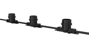 Jazzway Уличная гирлянда PBL-S60/ L18+1.5 Black E27 (универс.крепл) IP65 .5040588A