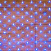NEON-NIGHT Гирлянда "Сеть" 1,5х1,5м, прозрачный ПВХ, 150 LED Синие 215-123