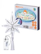 TDM Декоративный элемент на ёлку светодиодный "Звезда" 9LED, 20см, мультиколор, 2хAA , SQ0361-0066