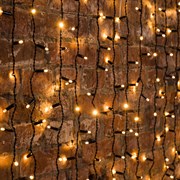 NEON-NIGHT Гирлянда "Светодиодный Дождь" 2х1,5м, постоянное свечение, черный провод, 230 В, диоды ТЕПЛЫЙ БЕЛЫЙ, 360 LED 235-126