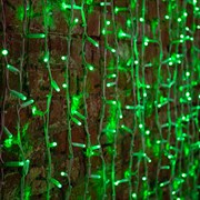 NEON-NIGHT Гирлянда "Светодиодный Дождь" 2х1,5м, постоянное свечение, белый провод "КАУЧУК", 230 В, диоды ЗЕЛЕНЫЕ, 360 LED 237-114