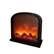 NEON-NIGHT Светодиодный камин «Шале» с эффектом живого огня 30х13х28 см, батарейки 3хС (не в комплекте) или от USB (в комплекте) 511-006