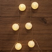 NEON-NIGHT Тайские фонарики «Пломбир» 1.5 м, 10 LED, прозрачный ПВХ, цвет свечения теплый белый, 2 х АА (батарейки не в комплекте) 303-077