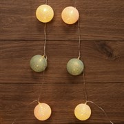 NEON-NIGHT Тайские фонарики «Перламутр» 3.5 м, 20 LED, прозрачный ПВХ, цвет свечения теплый белый, 2 х АА (батарейки не в комплекте) 303-078