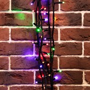 NEON-NIGHT Гирлянда "Твинкл Лайт" 20 м, черный КАУЧУК, 240 диодов, цвет мультиколор 303-329