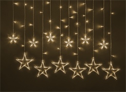 Navigator Гирлянда 93 679 NGF-D025-02 (бахрома звезды WW 138 2.5*1м IP20 TR) 93679