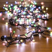 NEON-NIGHT Гирлянда «Кластер LED» 3 м, темно-зеленый ПВХ IP20, 288 диодов, цвет мультиколор 303-629