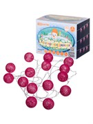 TDM Гирлянда светодиодная "Клубочки" 3 м, 15LED, белый, 8 режимов, 250В, IP20, SQ0361-0094